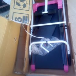 Brand new pink and black treadmill