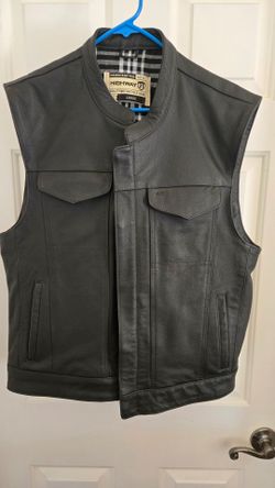 Motorcycle leather vest