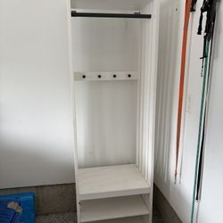 IKEA Panget White Coat And Shoe Rack