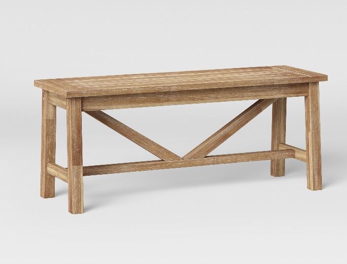 70045 Threshold TARGET 44” Wheaton Dining Bench Brown