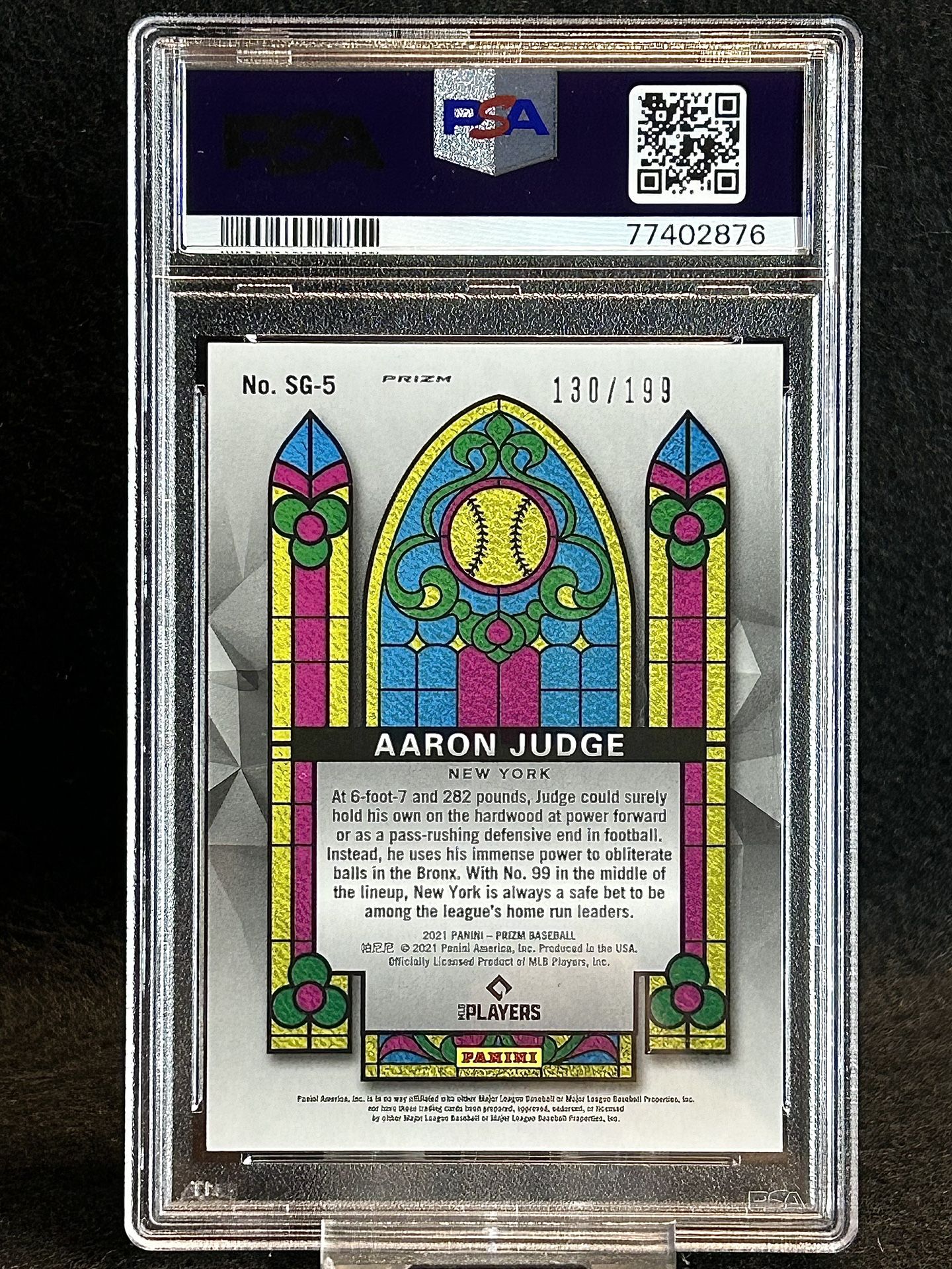 2021 Prizm Aaron Judge Stained Glass Blue Mojo Prizm /199 PSA 9 Mint - New  York Yankees for Sale in Spring Valley, CA - OfferUp