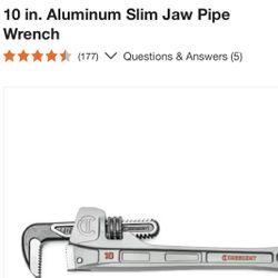 CRESCENT 10 IN ALUMINUM  WRENCH