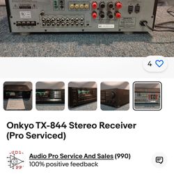 Stereo Receiver Onkyo TX 844 & Onkyo Multi Cd Changer DX C300