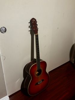Oscar Schmidt Acoustic Guitar Cherry Sunburst Finish