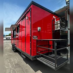 2025 NURMAN 8X20 KLC FOOD TRUCK TRAILER RED