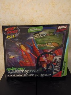 Air Hogs Havoc Heli Laser Battle "Alien Space Invasion" set