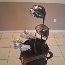 Titleist T 100 Forged Irons Taylormade  Qi 10 Driver@3 Wood 