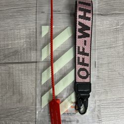 Off White Keychain Pink 