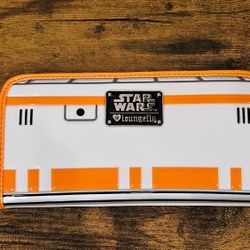 Disney Loungefly Star Wars The Force Awakens BB-8 zip around wallet