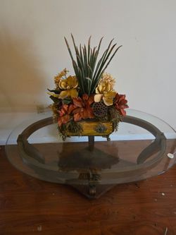 Glass table..