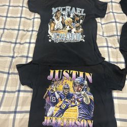 Justin Jefferson And Michael Jordan Graphic Tee