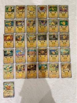 Pokemon 30th anniversary pikachu cards Pokemon