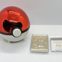Pikachu #25 (1999) Pokemon Burger King 23K Gold Plated