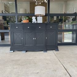 Beautiful black buffet, credenza, sideboard or tv stand