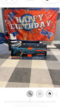 Nerf Gun Party Bags and Banner