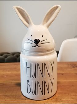 rae dunn hunny bunny canister