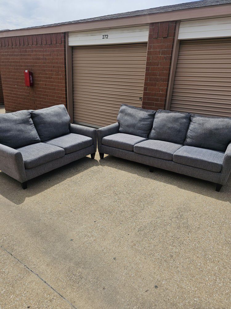 Grey Couch & Loveseat 