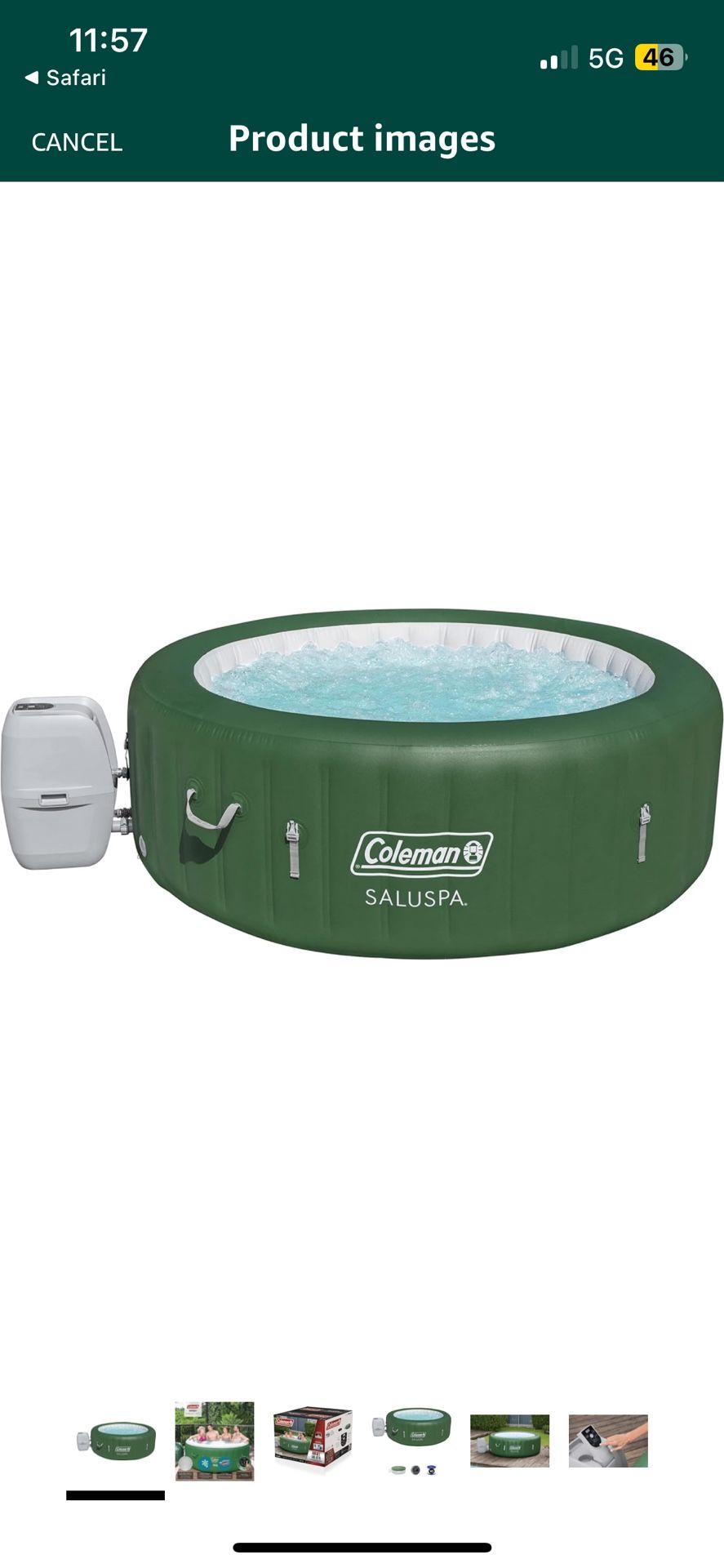 Coleman Saluspa Portable Jacuzzi Hot Tub