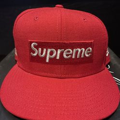 New Era 1M Supreme SS20 Box Logo Hat Sz 7 3/4
