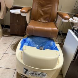 Used Pedicure Chair- With Stool #7
