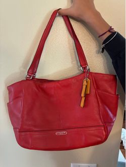 Coach Park leather Carrier Tote