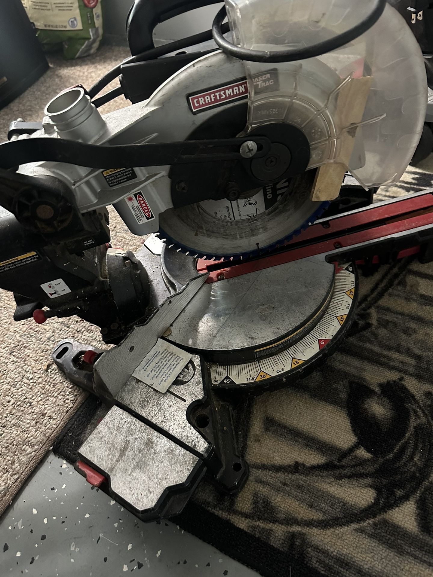 Craftsman 10 Inch Sliding Miter Saw Used