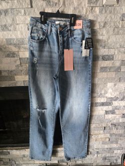 New high rise skater straight jeans