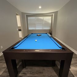 8’ Imperial Pool Table & Dining Combo - Delivered & Installed