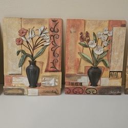 Decorative pieces signed by S. Vossi Leva