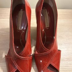 Red BCBG Wedge Shoes Size 7.5 