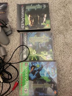 PS1 W/ syfonfilter trilogy and