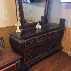 Dresser/mirror and Night Stand 