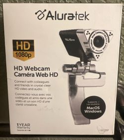 Aluratek HD 1080p Webcam (AWC01F) – Brand New in Box