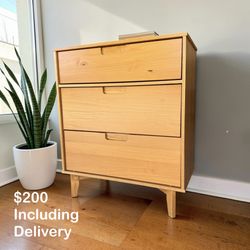 Mid Century Modern 3 Drawer Dresser – $200 Delivered
