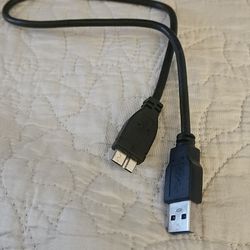 USB 3.0 Cable WD Western Digital Elements 1TB Portable External Hard Drive Black