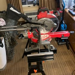 BAUER 10” Compound Miter Saw/ With Stand 