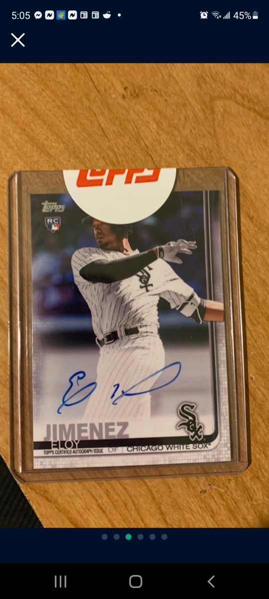 2019 Topps Series 1 Eloy Jimenez RC AUTO, Rookie Of The YEAR!