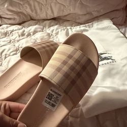 Burberry pink slides size 37 (7)
