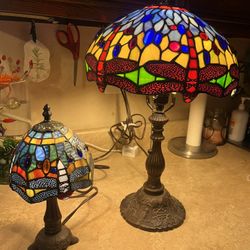 Dragonfly Stain Glass Lamps