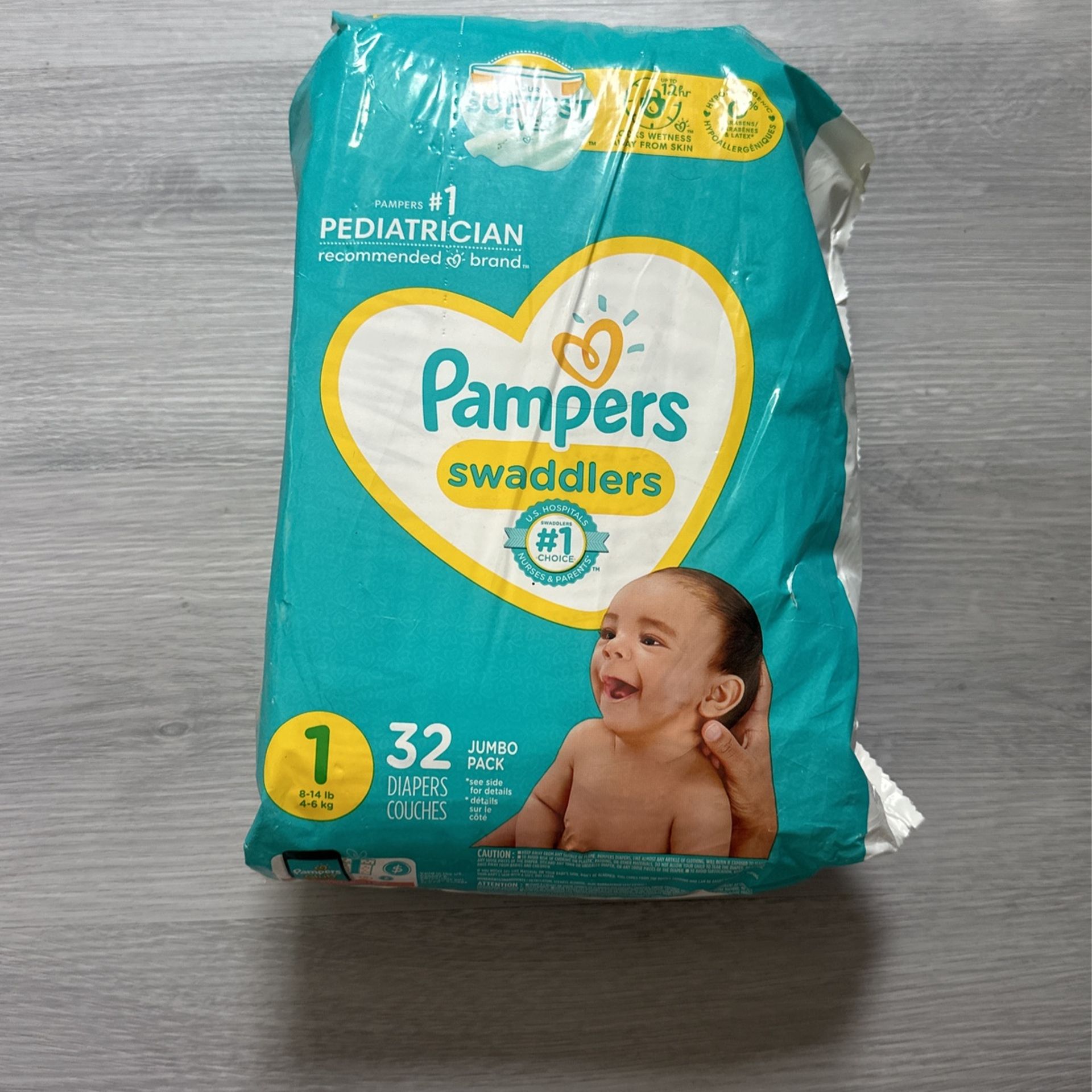 Pampers Swaddlers Diapers Size 1 