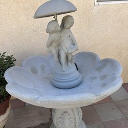 New Water Fountain Made Out Of Cement Perfect Gift 