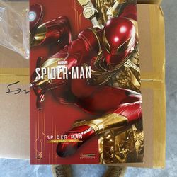 Spider Man Iron Spider Armor Hot Toy Video Game Masterpiece 