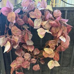 Threshold : Artificial Autumn Burgundy Wreath 🍂
