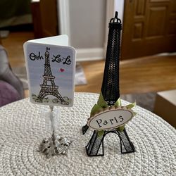 2 Pc Eiffel Tower Decor 