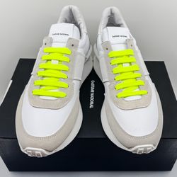 COSTUME NATIONAL Contrast Lace Leather & Suede Sneakers