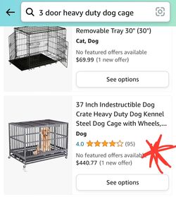 Drop Dog Cage