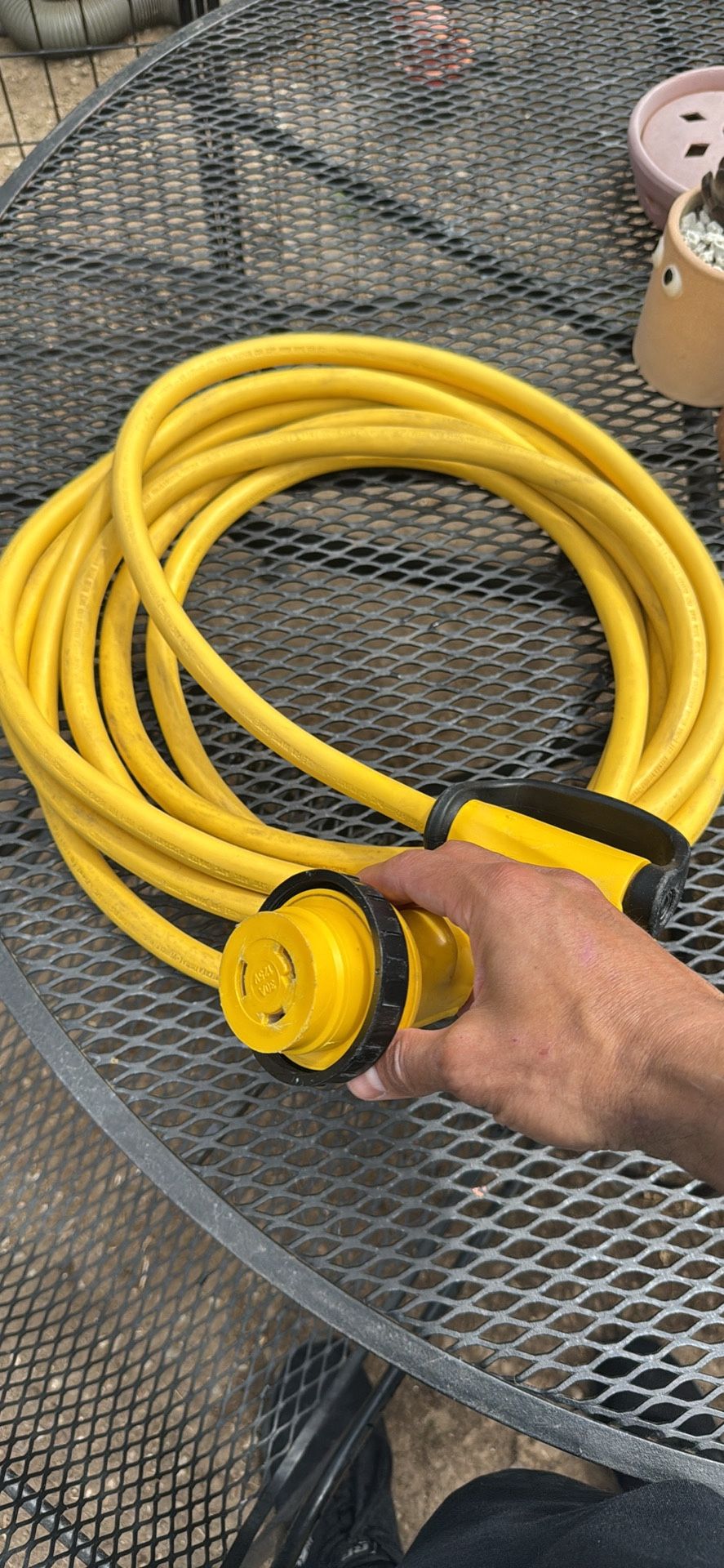 Park Power Yellow 15 foot 30amp Power Cord