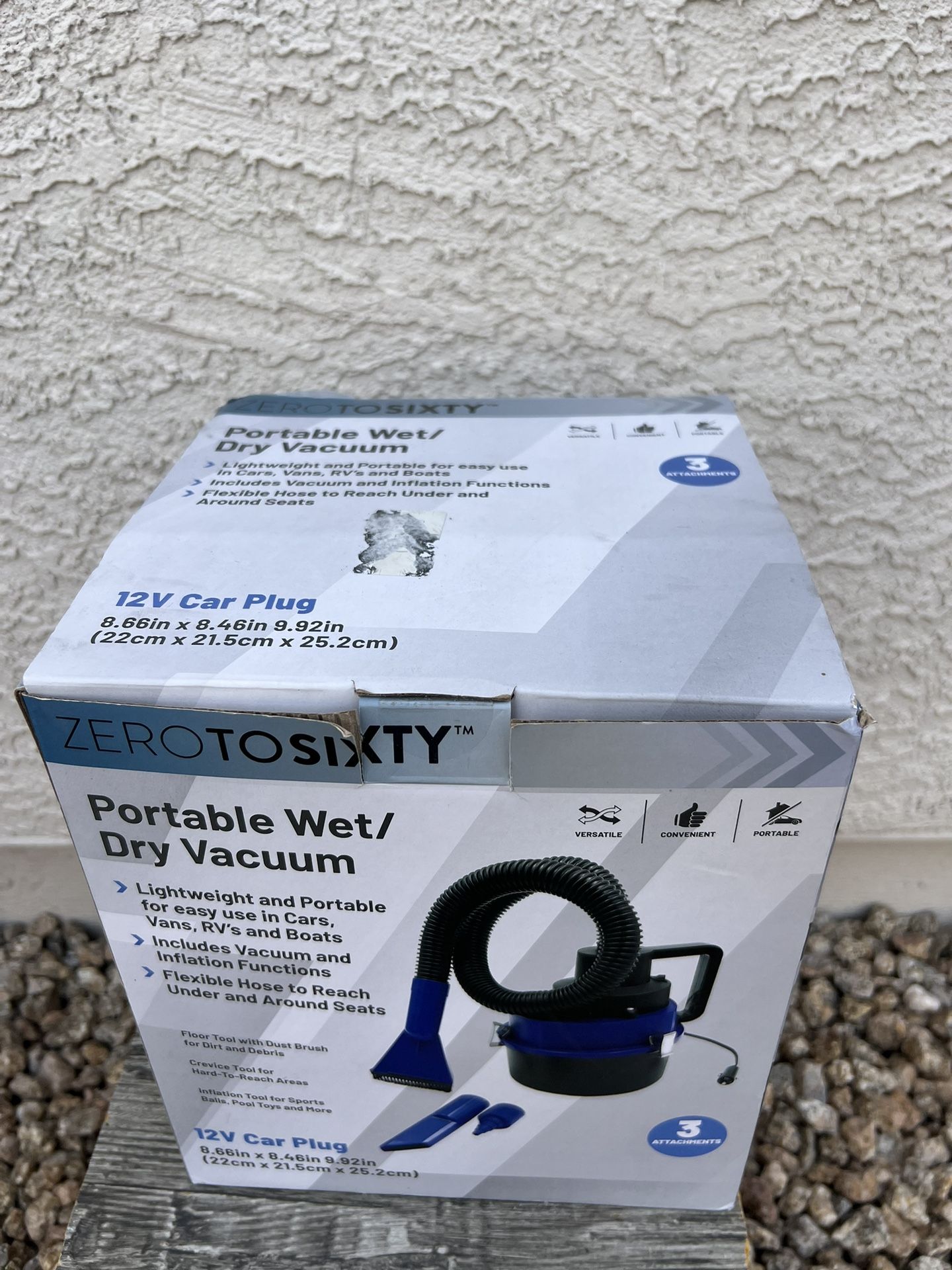 Zero To Sixty Portable Vet/Dry Vacuum 