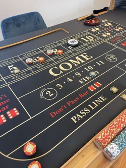 Custom Built Craps Table
