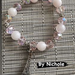 Pink Beaded Bracelet (Antique)